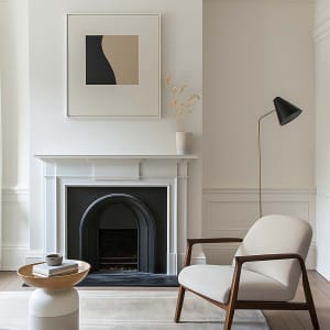 Modern Fireplace Mockup