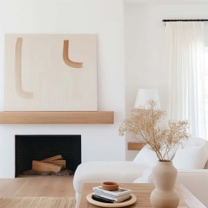 Modern Fireplace Mockup