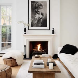Modern Fireplace Mockup
