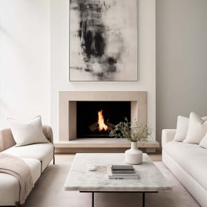 Modern Fireplace Mockup