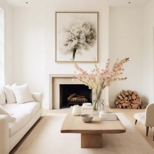 Modern Fireplace Mockup